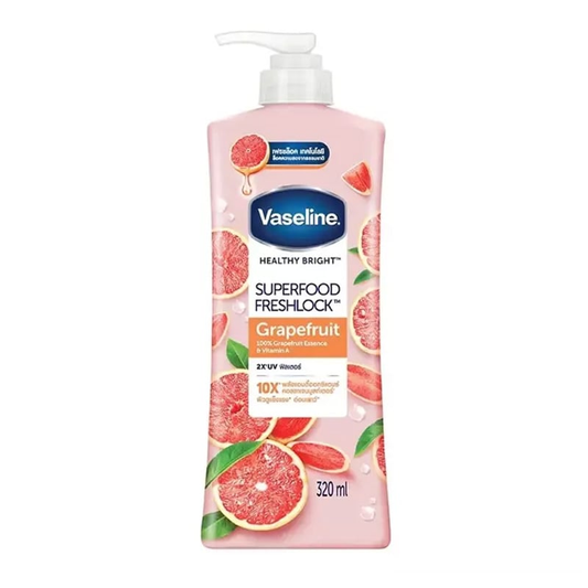 Vaseline Healthy Bright Superfood Freshlock Lotion 320ml - Grapefruit•