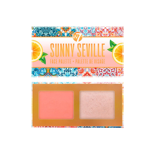 W7 Sunny Seville Face Palette - Medium