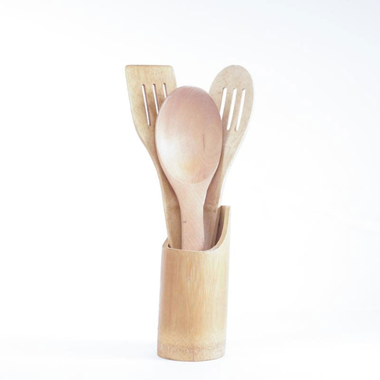 Wooden Kitchen Utensils Set 3pcs •
