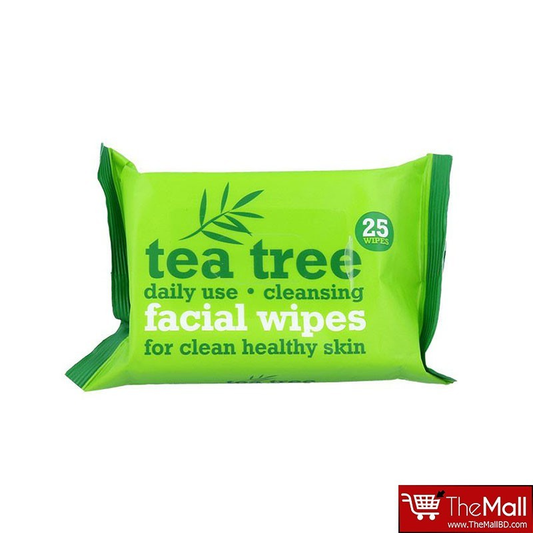 Xpel Tea Tree Daily Use Cleansing Facial Make Up Wipes - 25 Wipes•